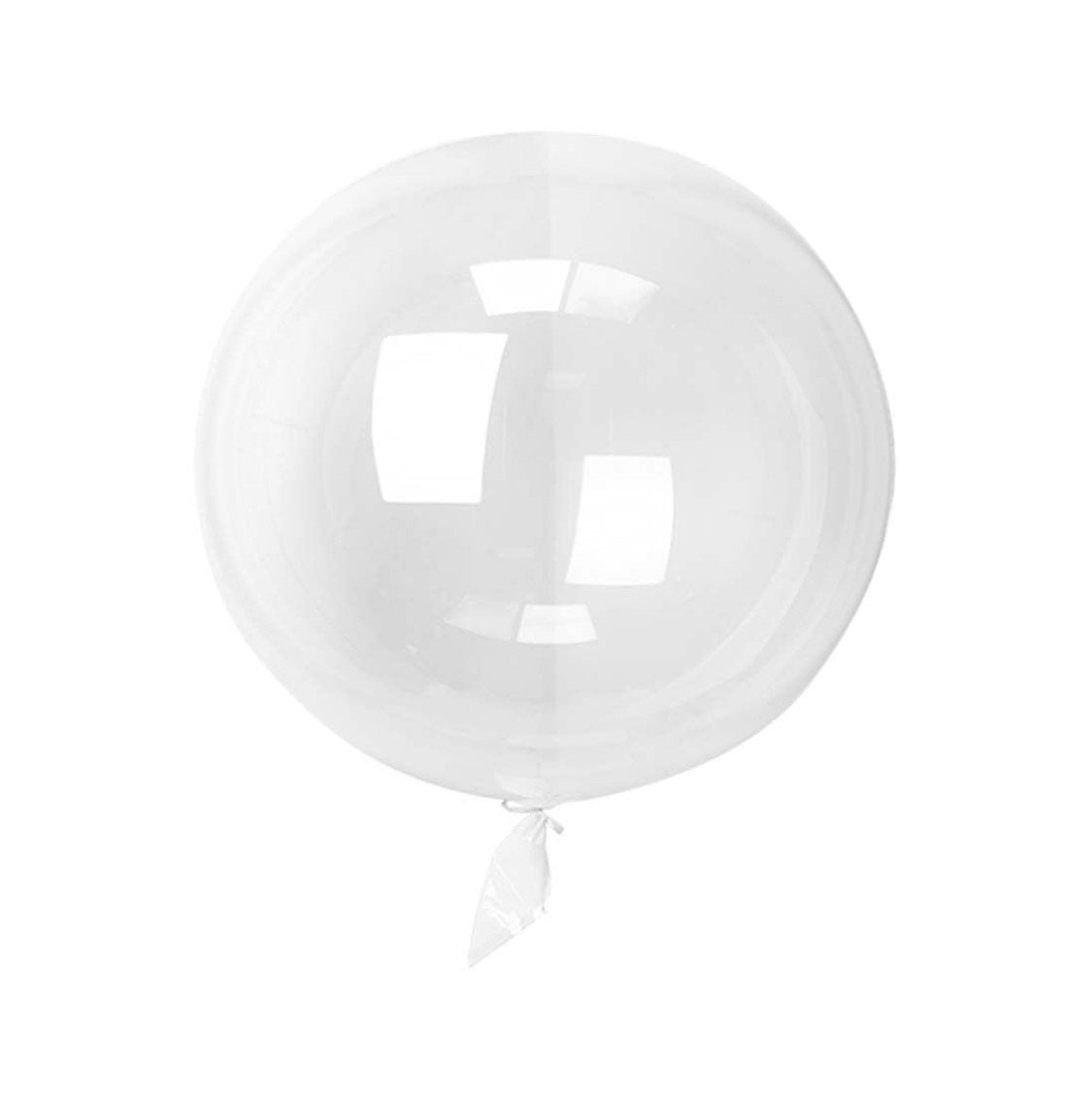 Clear balloon with helium