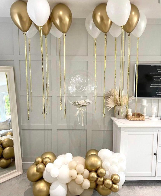 GOLDEN BALLOONS SET