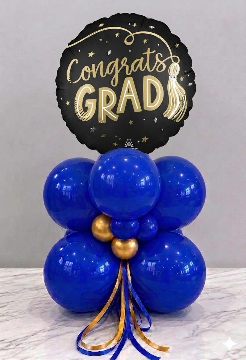 Balloon Centerpiece for Graduation | Grad Table Decor Toronto & GTA