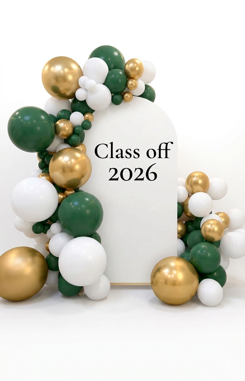 Graduation Balloon Backdrop Setup Toronto GTA | Markham Grad Party Decor