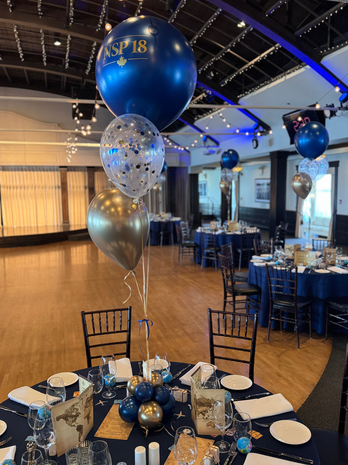 Custom Balloon Centerpiece with Personalized Message