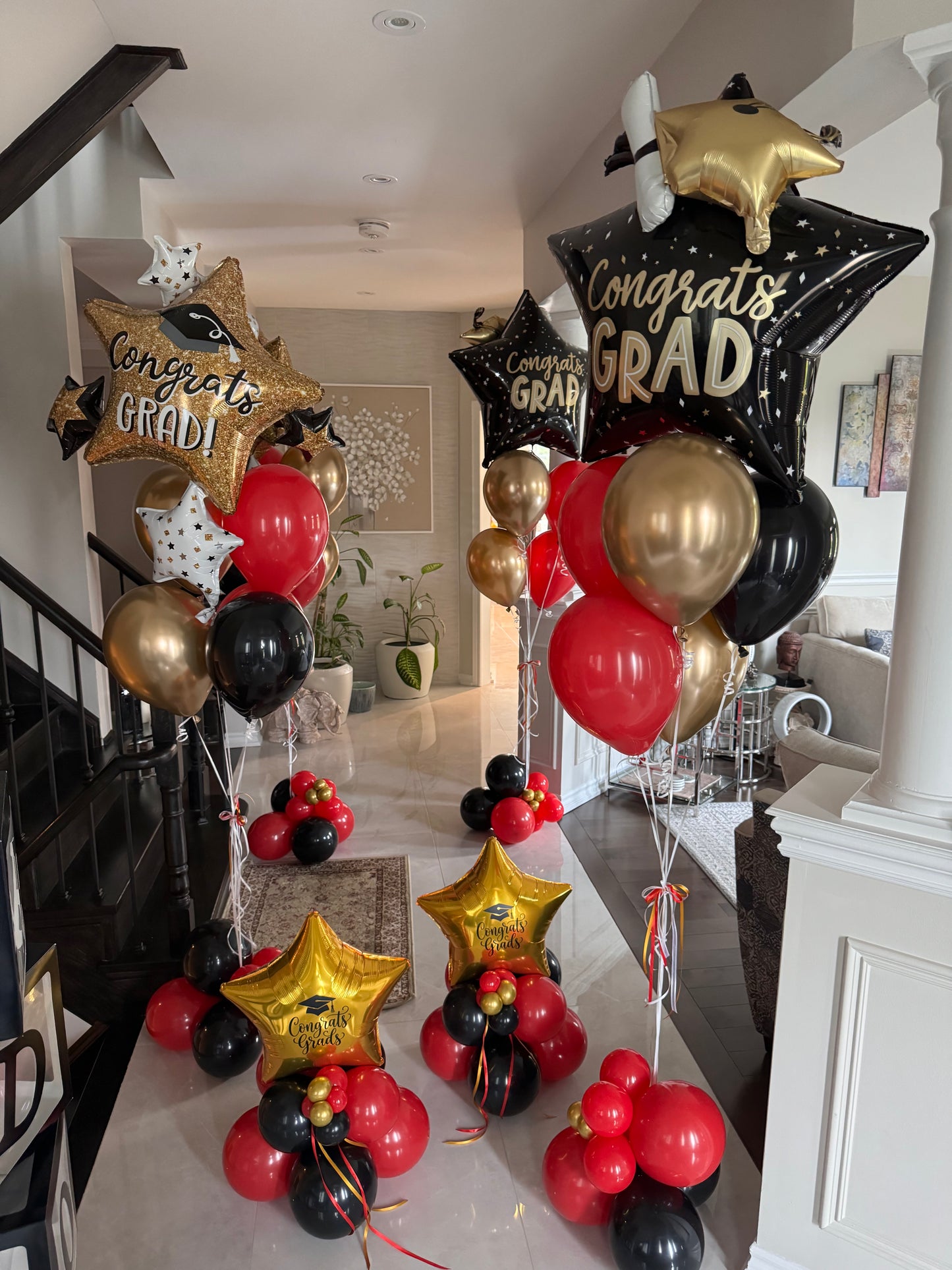 Congrats Grad Big Star Balloon Bouquet | Markham Graduation Balloons