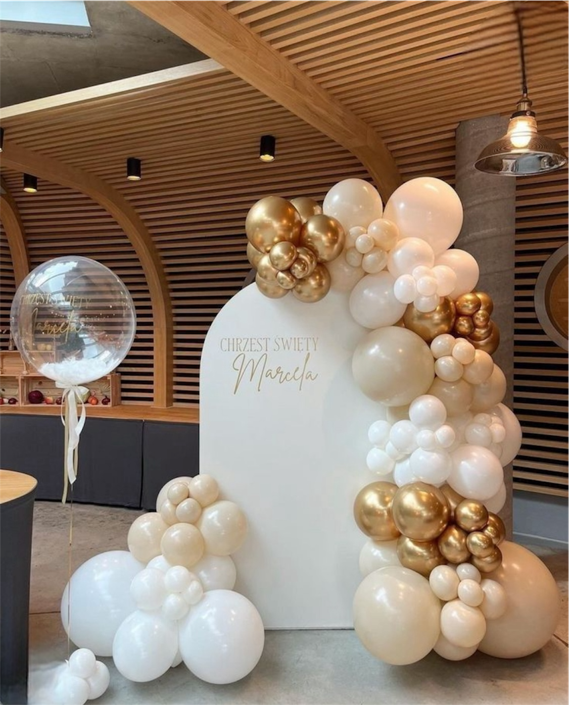 Custom Wood Backdrop Rental