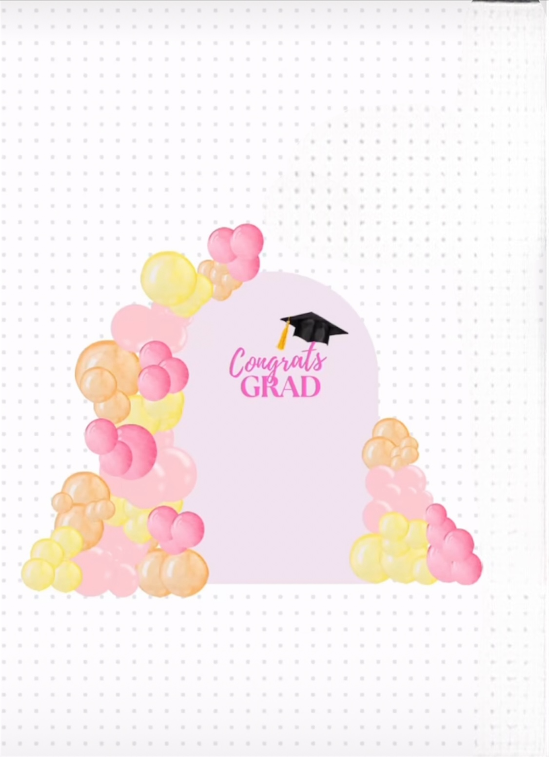 Graduation Balloon Backdrop Setup Toronto GTA | Markham Grad Party Decor