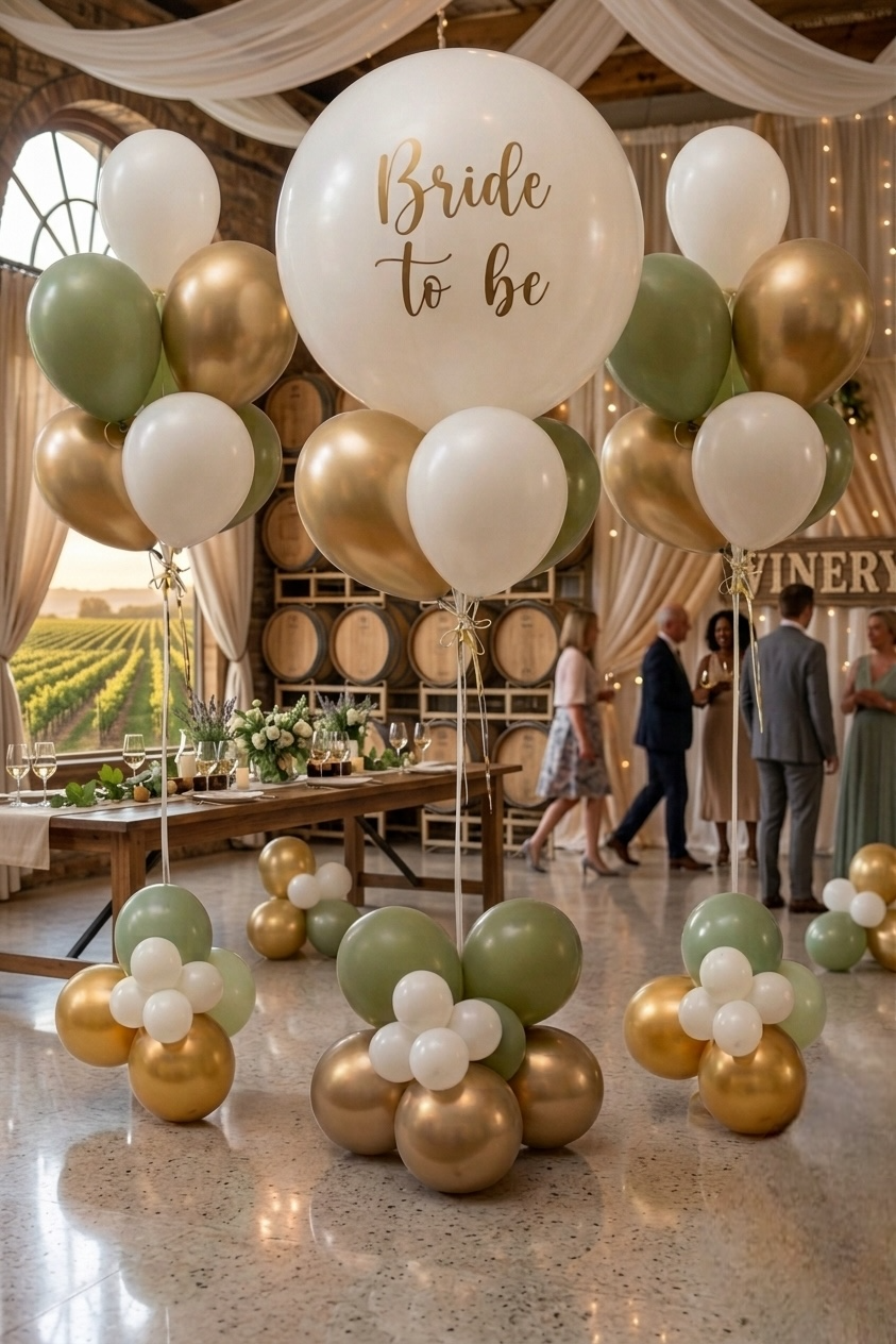 Bridal Shower Balloon Decor | Bride to Be Helium Bouquet | Toronto GTA