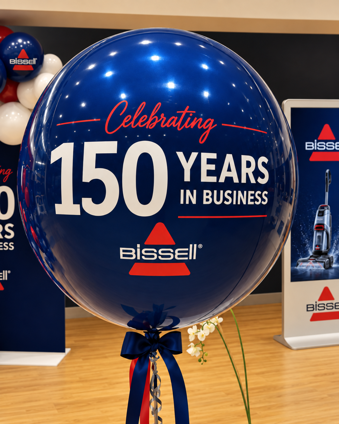 Jumbo Custom Logo Balloon Bunch — Markham & GTA