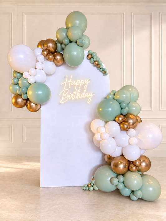 Balloon Backdrop with Metal Frame, Fabric Cover & Garland | Toronto