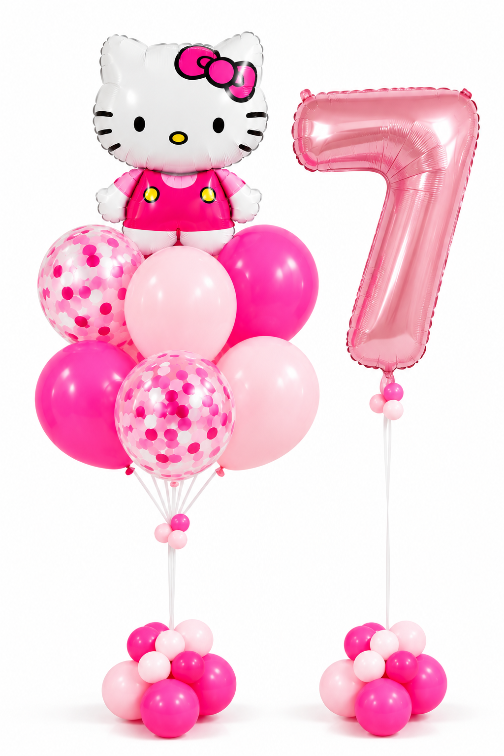 Hello Kitty Birthday Balloon Bouquet with Number
