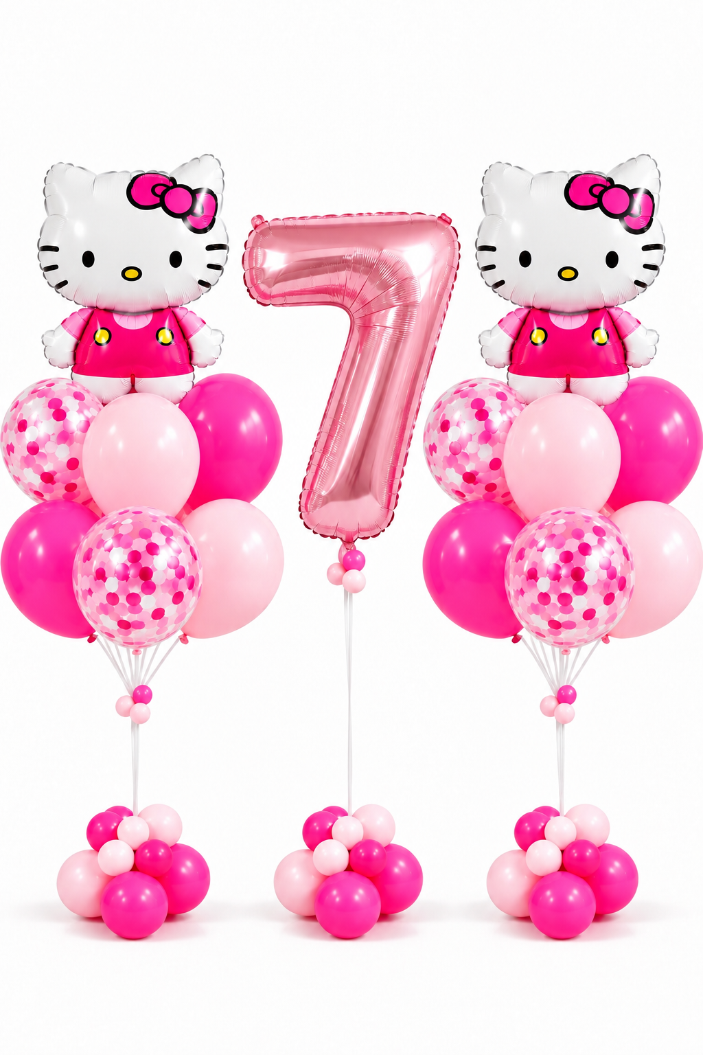Hello Kitty Helium Balloon Package with Number