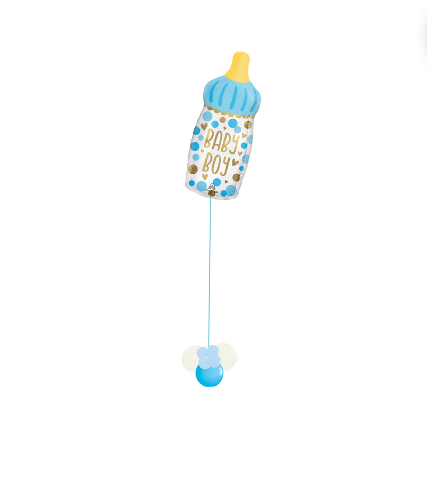 It’s a Boy Bottle Foil Balloon Super Shape Foil Free Latex