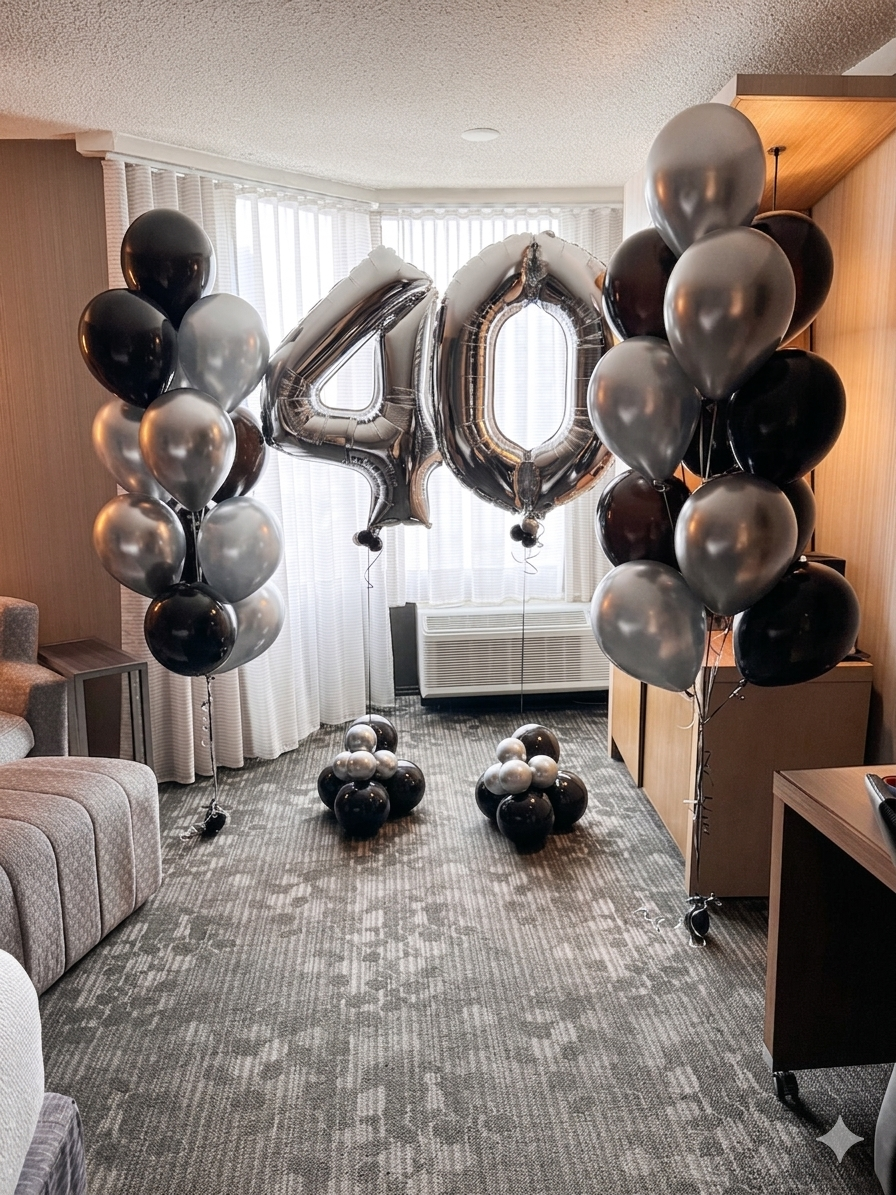 Double Helium Balloon Bouquet Set – 24 Balloons | Birthday & Event Decor Toronto