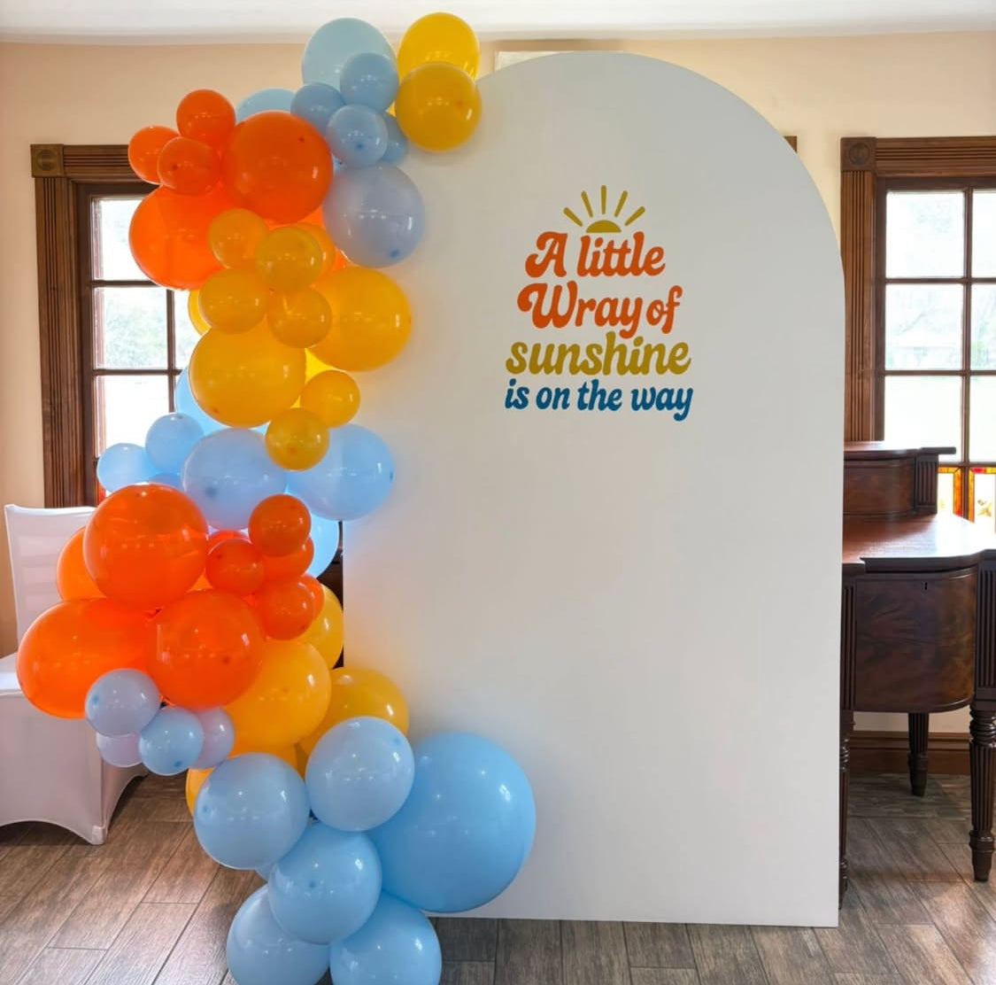 Custom Wood Backdrop Rental