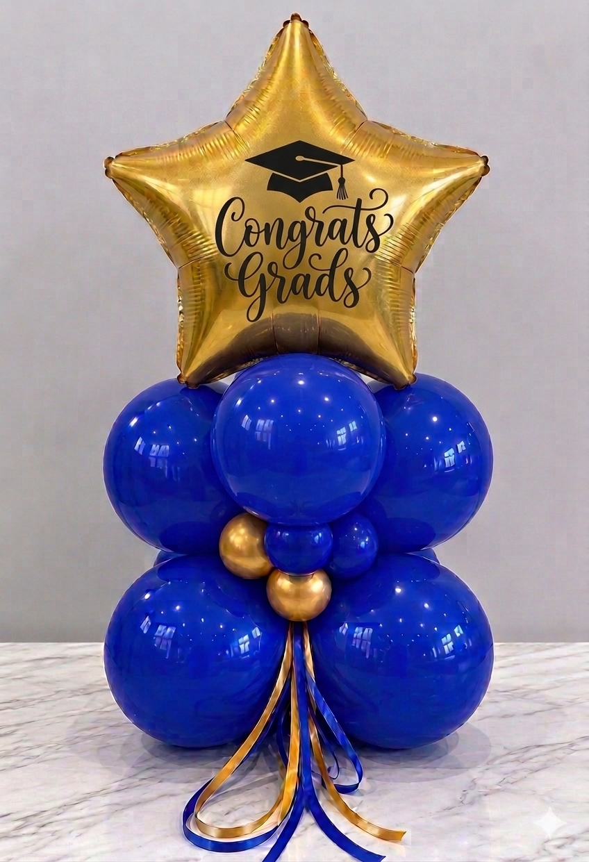 Balloon Centerpiece for Graduation | Grad Table Decor Toronto & GTA
