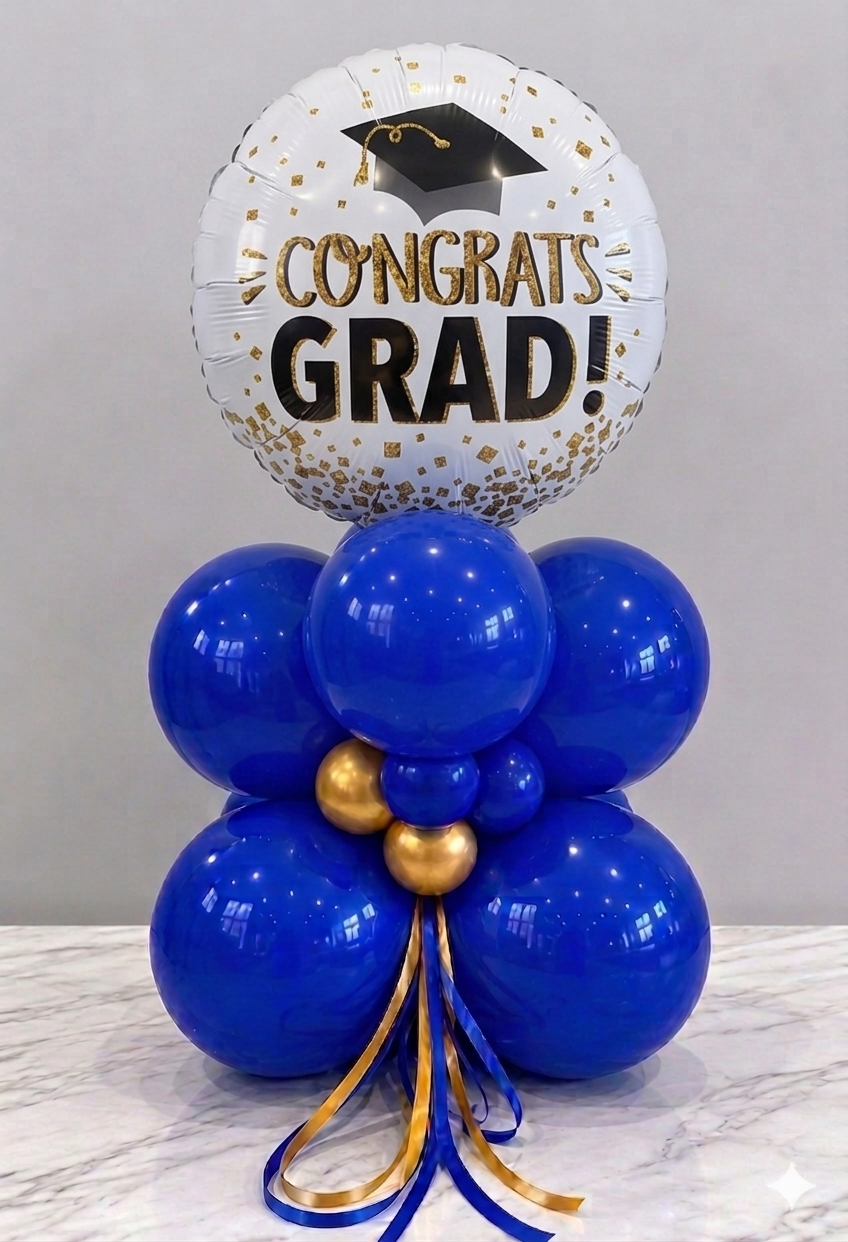 Balloon Centerpiece for Graduation | Grad Table Decor Toronto & GTA