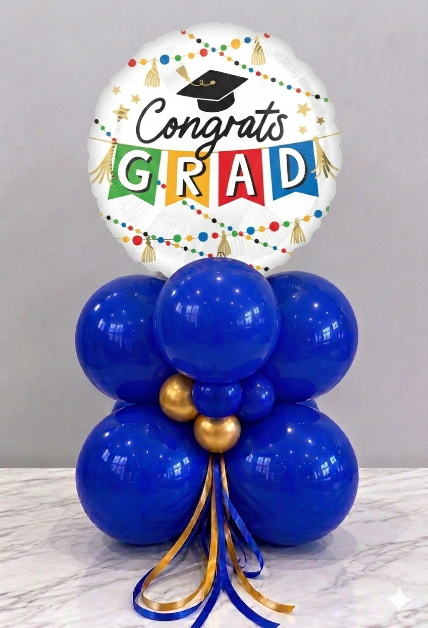 Balloon Centerpiece for Graduation | Grad Table Decor Toronto & GTA