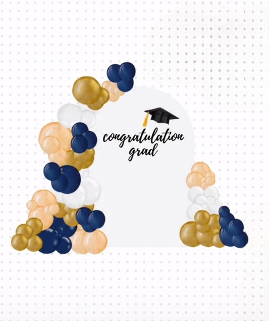 Graduation Balloon Backdrop Setup Toronto GTA | Markham Grad Party Decor