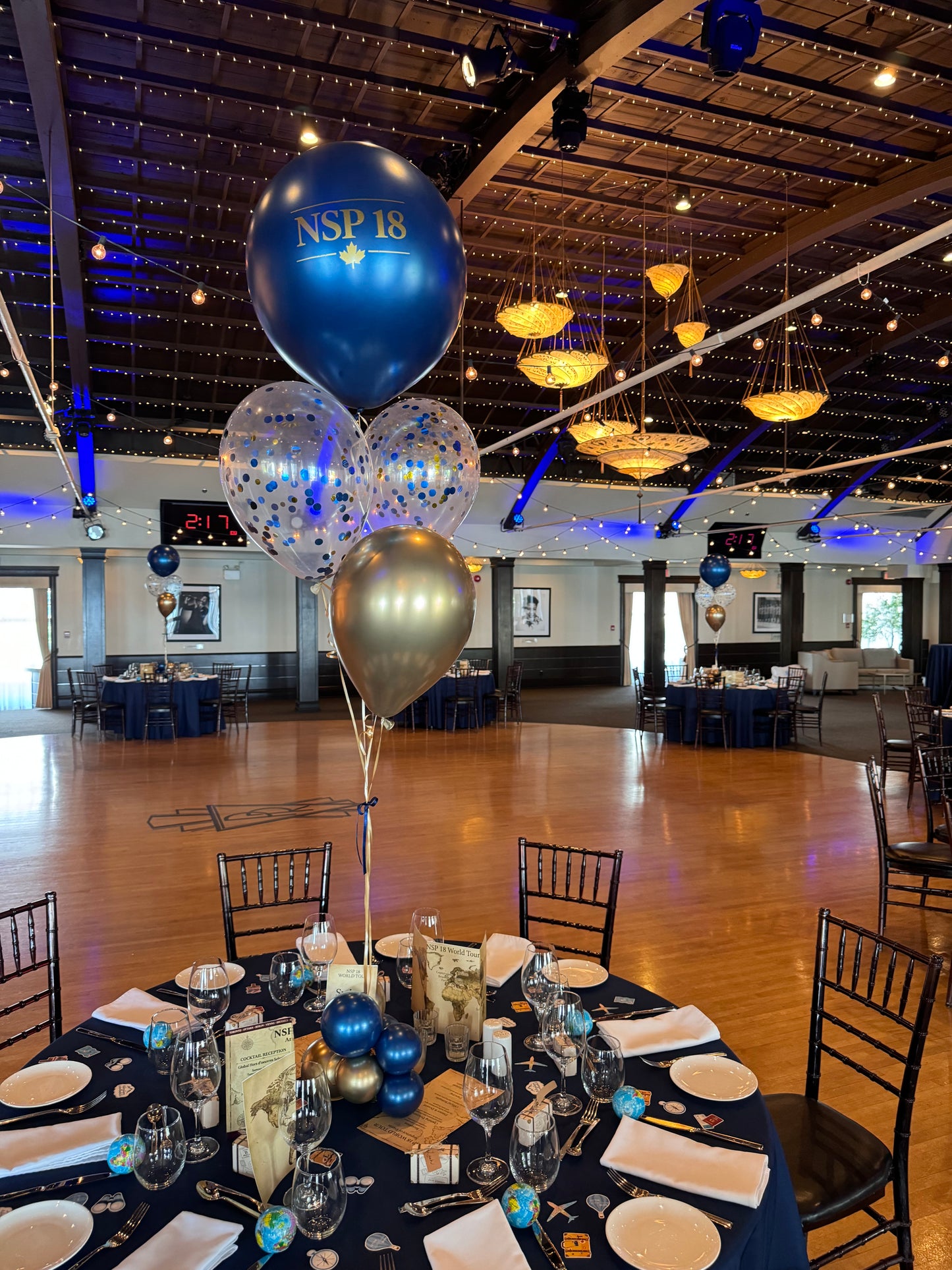 Custom Balloon Centerpiece with Personalized Message
