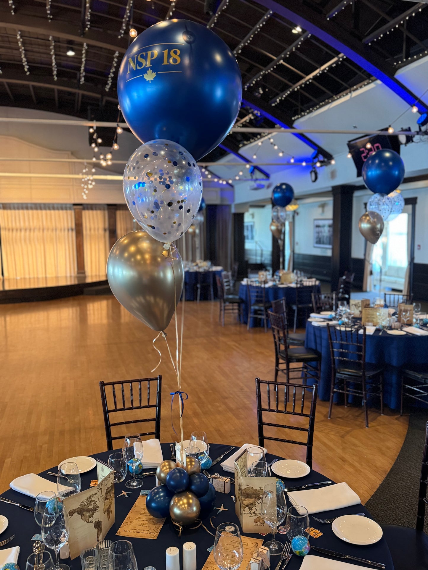 Custom Balloon Centerpiece with Personalized Message