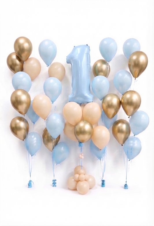 Helium Birthday Balloon Decor Richmond Hill | Sweet Pastel Party Balloons