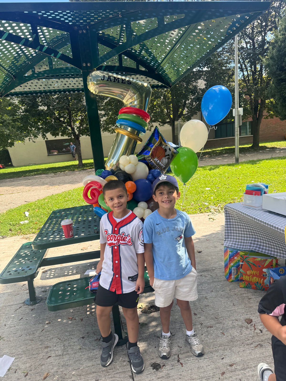 Sports Birthday Number Balloon Arrangement | North York GTA