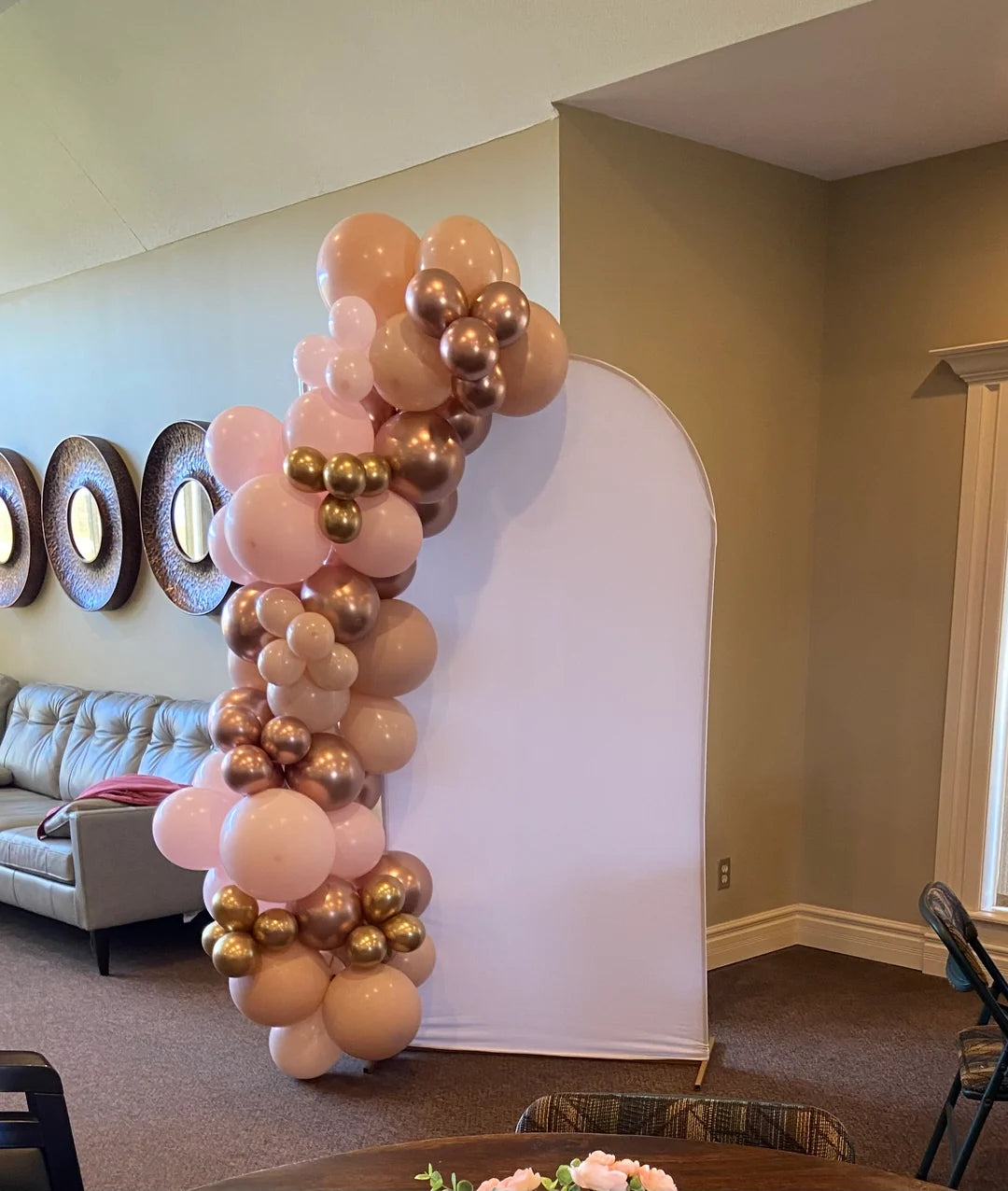 Balloon Backdrop with Metal Frame, Fabric Cover & Garland | Toronto