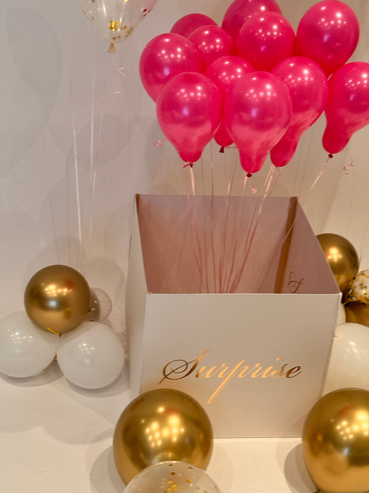 Helium Balloon Bouquets + Gift Box – Party & Celebration Set Toronto GTA