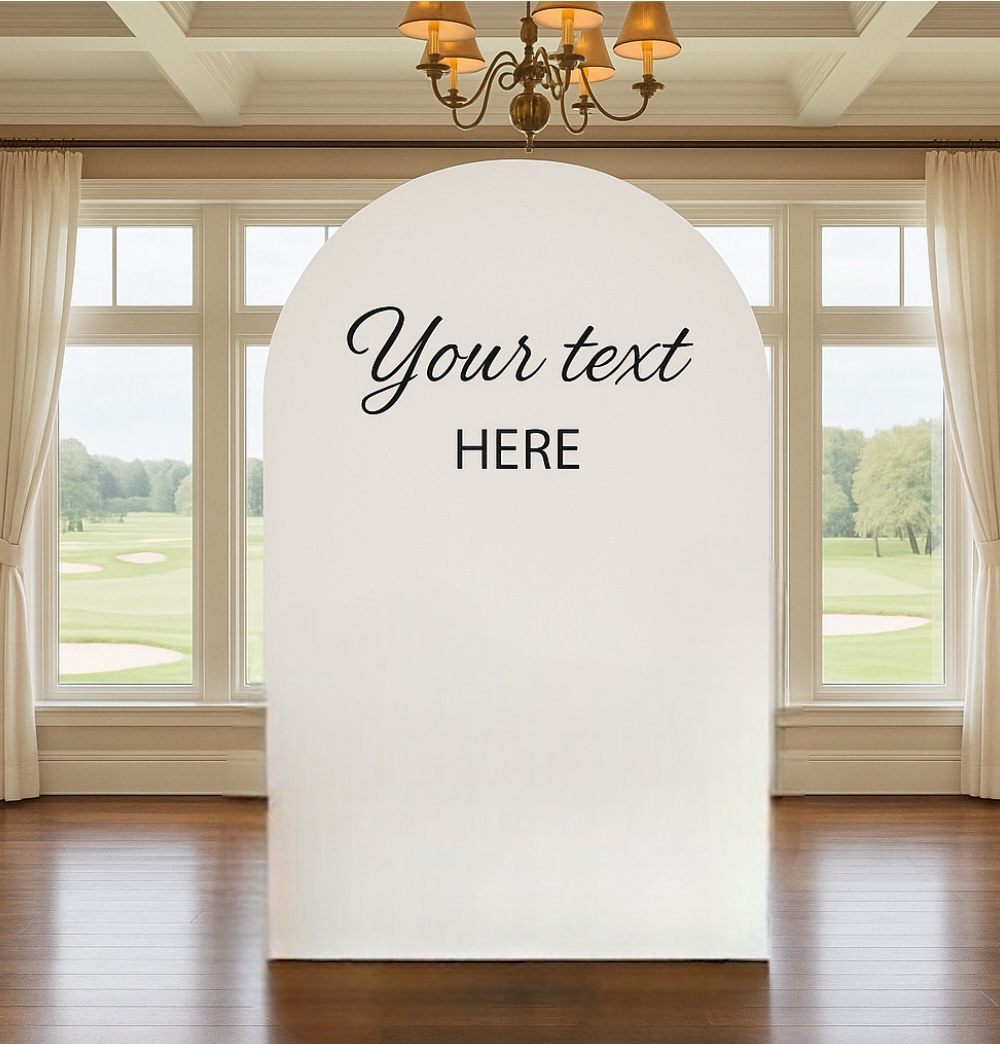 Custom Wood Backdrop Rental