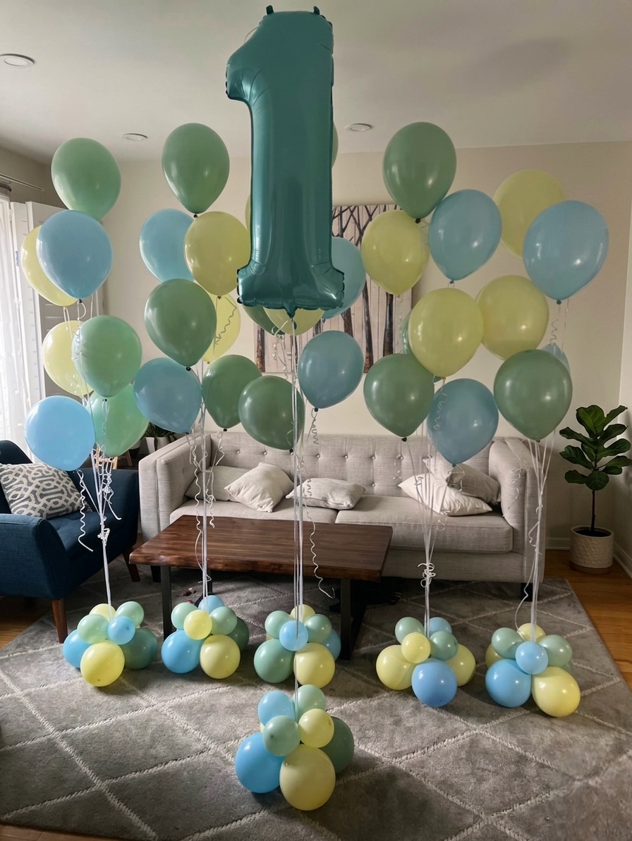 Helium Birthday Balloon Decor Richmond Hill | Sweet Pastel Party Balloons